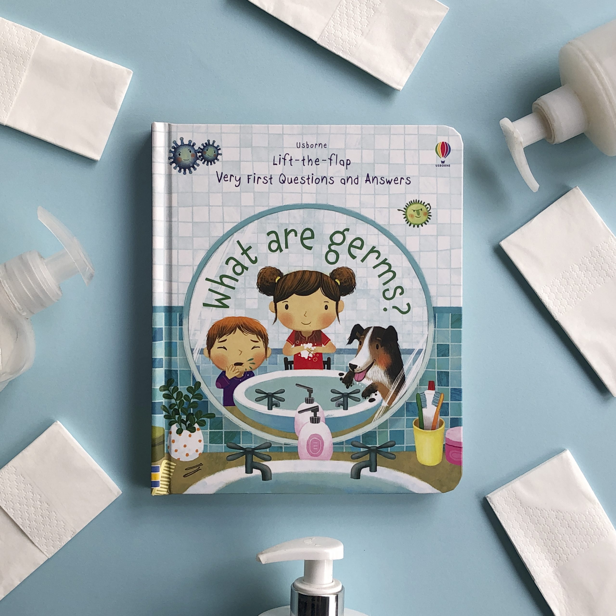 Usborne What are germs? 幼児向け絵本 英語絵本 しかけ絵